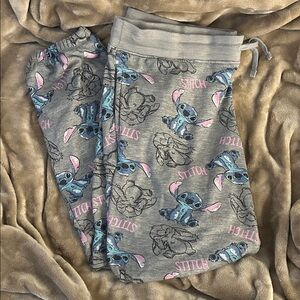 Disney Stitch Print Grey Sweatpants